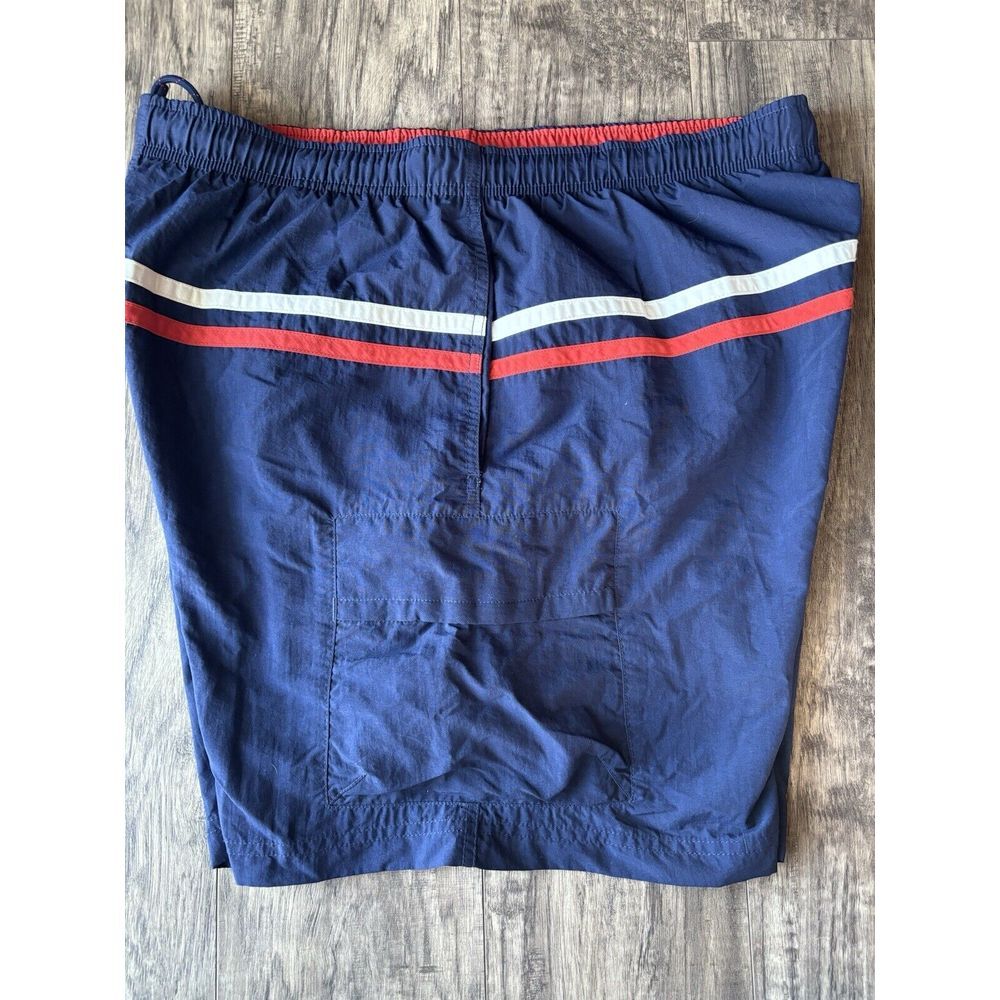 Men's L Large Nautica Competition Board Surf‎ Swim Shorts Blue / Orange Trunks - Picture 7 of 10